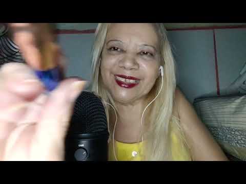 ASMR : Pincel na tela  + Barulhinhos no mic com sons de boca.  para dormir.  😴😴💤💤