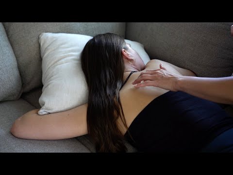 ASMR Slow Cozy Back Scratching to Help You Sleep w/ Natural Nails (Whisper)