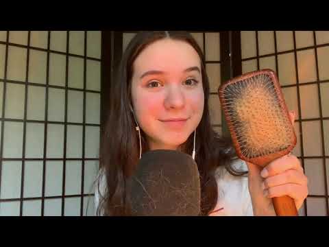 ASMR Kitty Tingles (Brush Tapping, Bristle Scratching, Brushing, Purring)