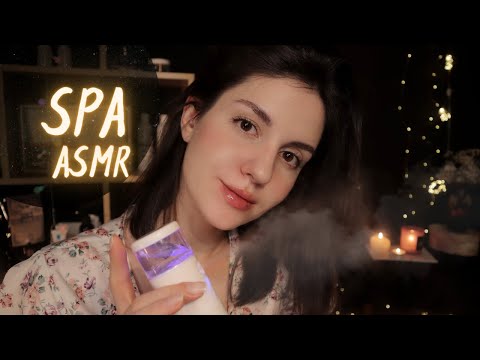 АСМР СПА💆Уход за кожей лица, массаж, тихий голос / ASMR Roleplay Tingly Spa