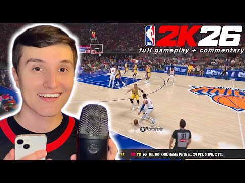ASMR | FULL NBA2K26 Gameplay w/ Commentary 🏀🎙️ (controller sounds + whisper rambles)