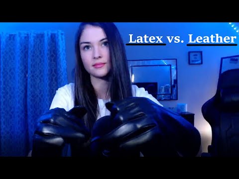 ASMR Latex Gloves vs. Leather Gloves | No Talking