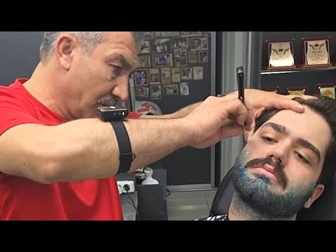 HAIR AND BEARD TRIMMING AND MASSAGE WITH MUNUR ONKAN