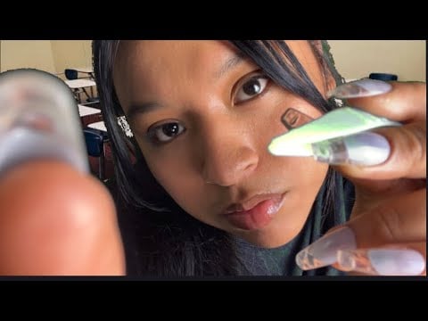 ASMR POV : Girl in class helps you get something out of your eye 👀