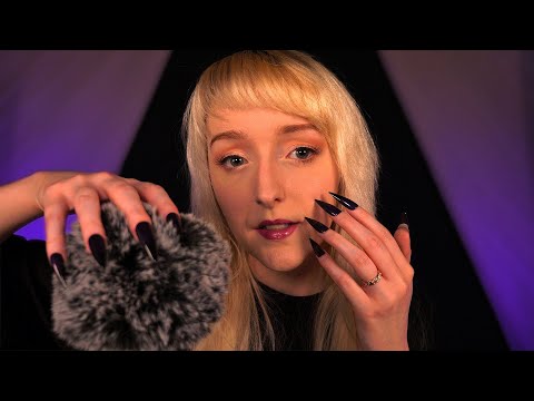 ASMR Fluffy Mic Scratching w/ Long Nails