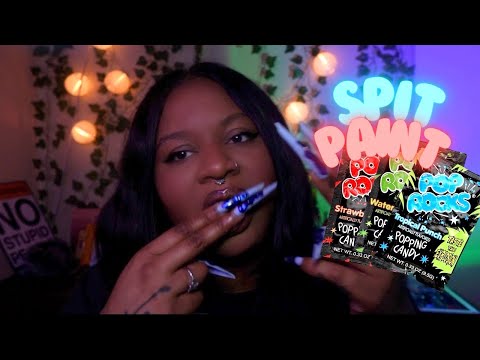 ASMR | Spit Painting You to Sleep w/ Pop Rocks ✨Wet Mouth Sounds| personal attention
