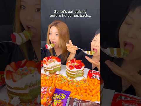 My husband doesn’t let me eat cake… #food #eating #dessert