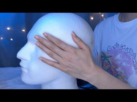 ASMR Brain Melting Ear Massage for Deep Sleep 😴 SR3D dummy head, oil, gel, lotion etc. / 耳マッサージ