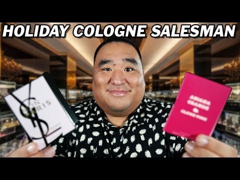 The NICEST Holiday Cologne Salesman - ASMR Roleplay (Whispered and Soft Spoken)