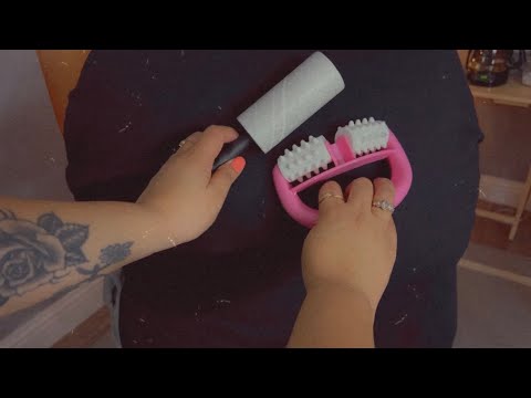 ASMR| Back massage & scratching with tools- no talking