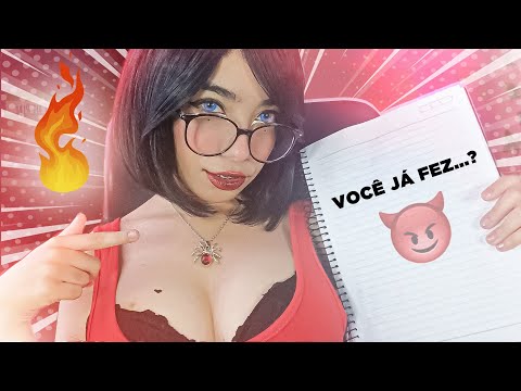 ASMR TE FAZENDO PERGUNTAS ÍNTIMAS E BEM PESSOAIS | ROLEPLAY