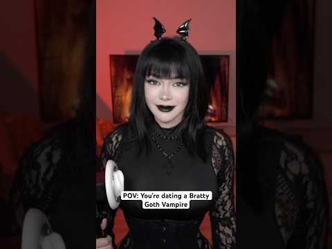 Would you stay or run… #goth #gothgirl #asmr #alternative #asmrvideo