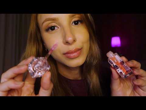 ASMR te maquiando bem delicadinho ✨ sussurros suaves, sons de maquiagem, atenção pessoal.. 