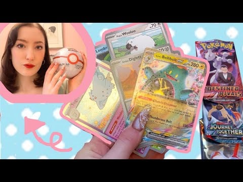 ASMR ~ Softly opening Pokémon cards for sleep and relaxation ☁️💫