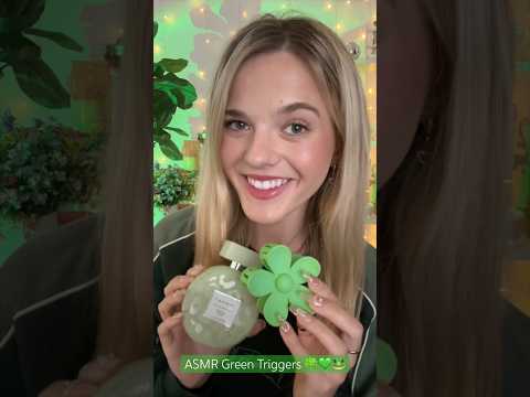 ASMR Green Triggers 🌿 #asmr #fyp #asmrvideos #tingles #asmrvideo #asmrsounds #sleep #relax