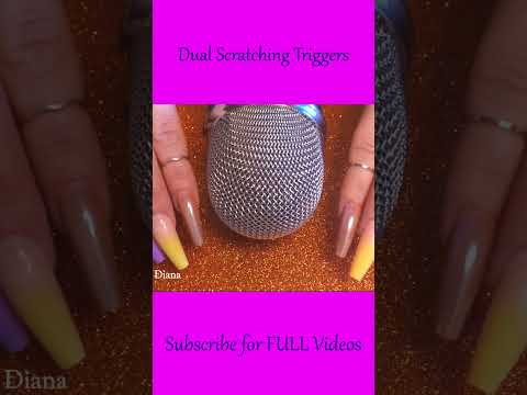 ASMR Scratching Glitter Textured Sheet & Mic Scratching ❤️ #asmr #shorts
