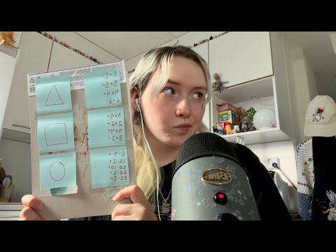 lofi asmr! [subtitled] practicing easy math! tutor roleplay! part one!