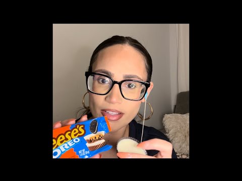 Trying Reese’s Oreo ASMR 