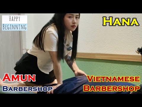 ASMR Amun Barbershop - HANA (Ho Chi Minh City, Vietnam)