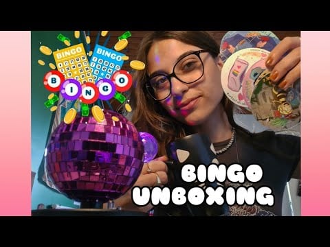 ASMR COISAS QUE EU GANHEI NO BINGO DA FACUL✨️