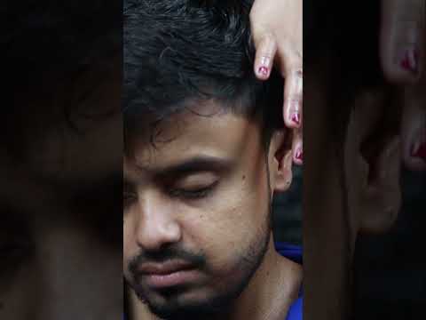Barber Girl Chaitali Doing Head Massage ASMR #shorts