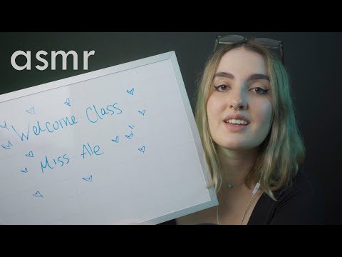 ASMR español - Soy TU Profesora de Inglés (Para DORMIR) - Ale ASMR :)