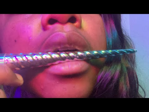 ASMR Unicorn Brush 🦄 (TINGLY & INTENSE MOUTH SOUNDS)