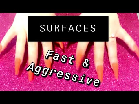 Lo-fi Fast and Aggressive ASMR / Surfaces 💥🤤 / Tapping & Scratching