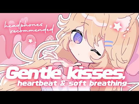 【Gentle Kisses, Heart-Beat & Soft Breathing】3DIO ASMR