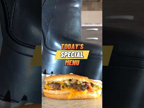 Soul Saviours vs Fast-Food! Oddly Satisfying Boots Crushing Food! ASMR