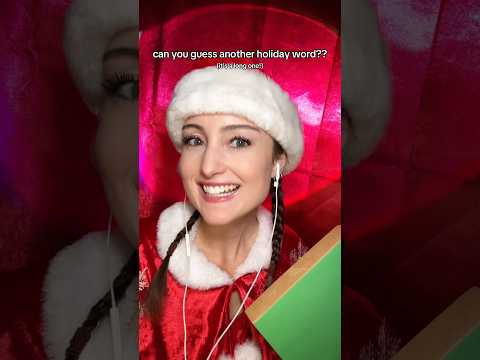 can you guess this holiday word?? day 5/25 of holiday guess the word! #asmr #guesstheword