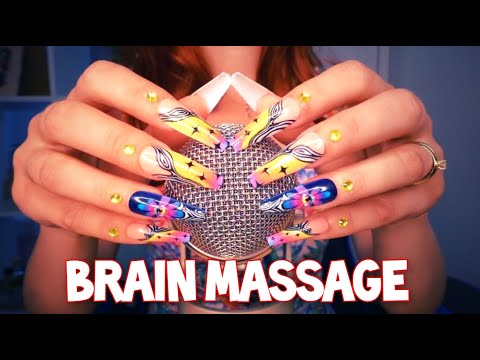 ASMR BRAIN Massage 🌟Mic Scratching, Sponges Triggers, Crunchy Sounds, Tapping, Shaving Foam & more