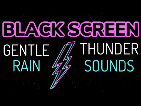 7 HOURS of BLACK SCREEN + RAIN SOUNDS, THUNDER SOUNDS, SLEEP SOUNDS, RELAXING SOUNDS