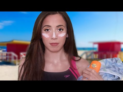 ASMR LIFEGUARD ROLEPLAY | Ocean Sounds + Soft Spoken