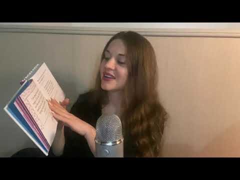 ASMR BOOK reading flipping  through pages