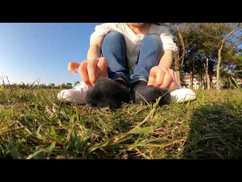 【360°VR】巨大娘の黒靴下/Giantess black socks/ASMR/360°videos/ささやき/whisper