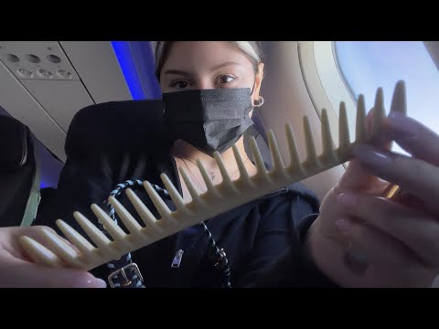 ASMR ON A PLANE ✈️ lil vid