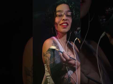 ASMR NA MINHA TATUAGEM 🐦‍⬛ | #shorts #asmrvideo