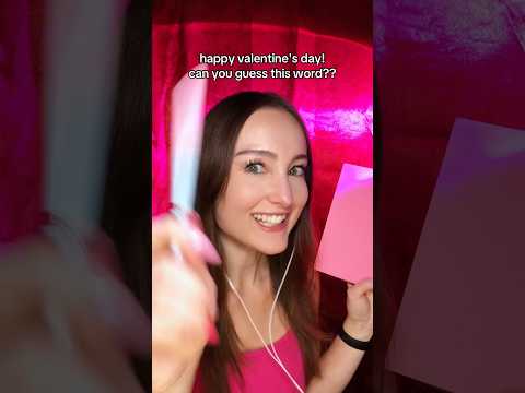 💖 can you guess this valentine's day word?? #asmr