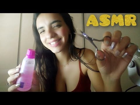 ASMR - ROLEPLAY MANICURE FOFOQUEIRA - voz suave