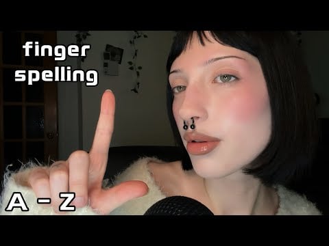 Signing Semi-Audible Words 🪐 ASMR {FR & EN}