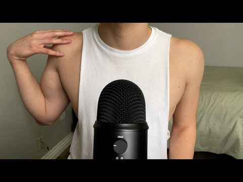 ASMR | Body triggers (Skin tapping/scratching, hand sounds, and fabric sounds)