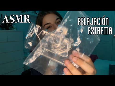 ASMR / EXTREMADAMENTE RELAJANTE SONIDOS DE PLÁSTICOS 😴