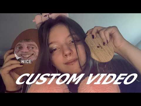 ASMR // custom video // mic scratching, cork tappies, inaudible whispers