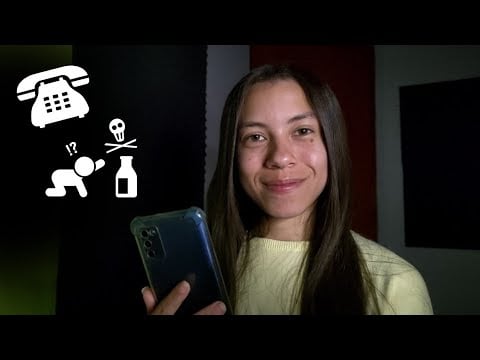 ASMR DISQUE INTOXICAÇÃO - Informações e Relaxamento ✨📞