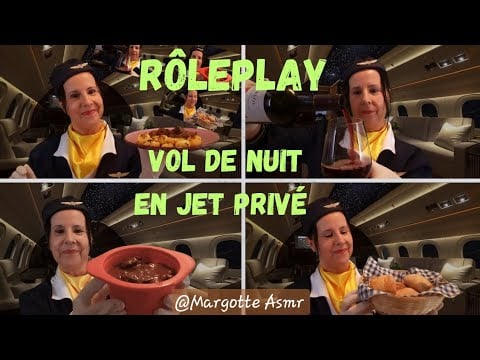 Asmr français, Rôleplay "vol de nuit, en jet privé "✈️👩‍✈️