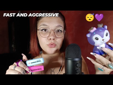 FAST AND AGGRESSIVE PER CHI HA PROBLEMI DI ATTENZIONE 😴💜 | ASMR ITA