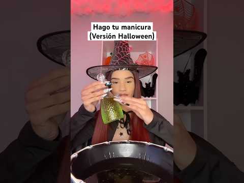 Hago tu manicura asmr 🎃 (Versión Halloween) #manicure