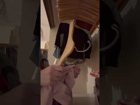 lofi asmr: hanging up clothes 👚 #lofiasmr #visualtingle #asmrvideos #asmr