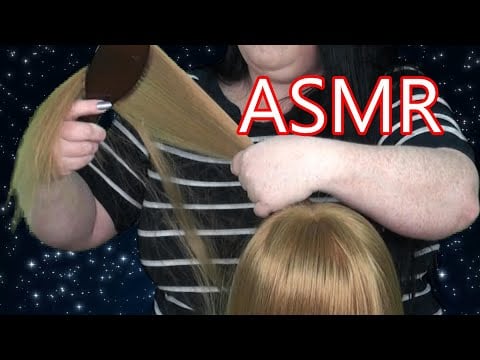 ASMR Hair Brushing, Head Massage, Hair play, Tapping, Scalp Massage, Head Scratching (NO TALKING)